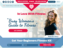Tablet Screenshot of inlovewithfitness.com